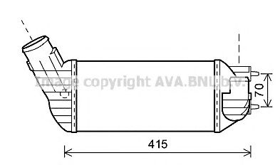 AVA QUALITY COOLING pe4360 -  Интеркулер